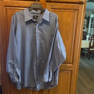 Classic Navy Checkered Men's Shirt size XXL
